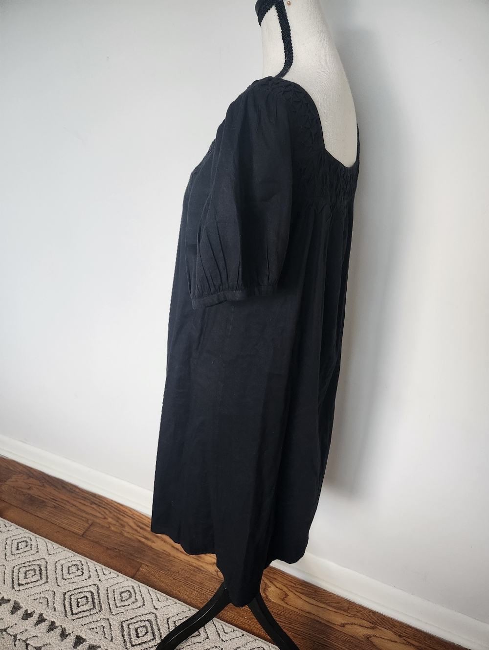 Barney’s NY Co-Op Black Lightweight Cotton Babydoll Mini Summer Dress M - Picture 5 of 13